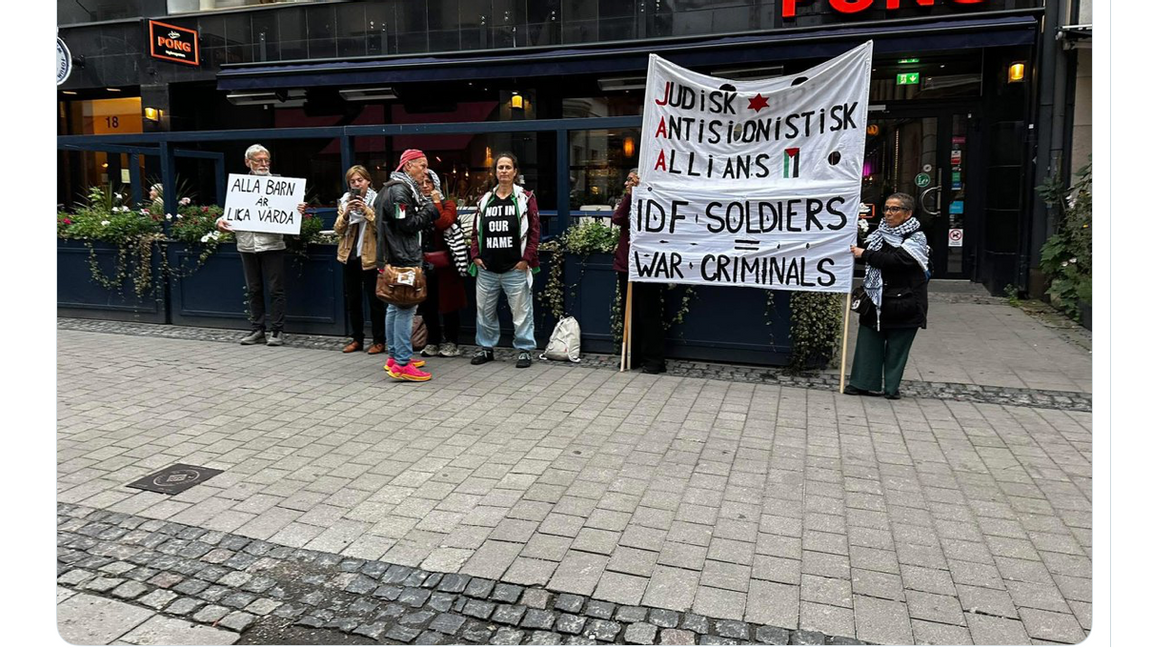 Organisationen hävdar sig vara judisk men har kopplingar till extremvänstern. Foto: X