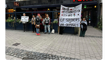 Organisationen hävdar sig vara judisk men har kopplingar till extremvänstern. Foto: X