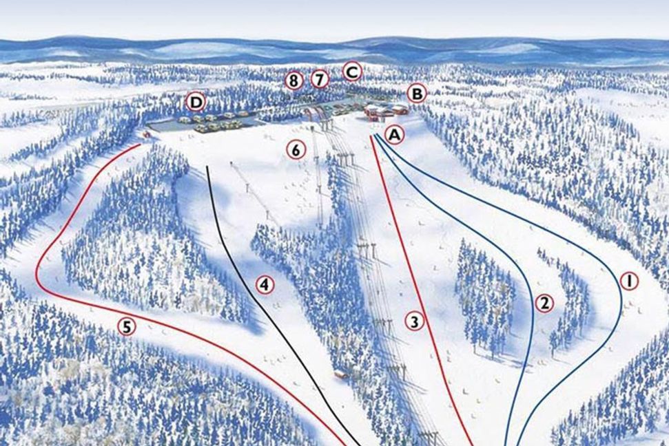 Nedfarter Mullsjö skidanläggning