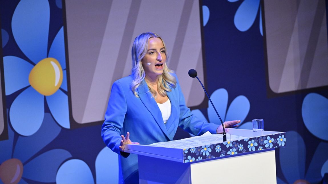 Denice Westerberg är ordförande för Ungsvenskarna som fick igenom sin motion på SD:s landsdagar. Arkivbild. Henrik Montgomery/TT