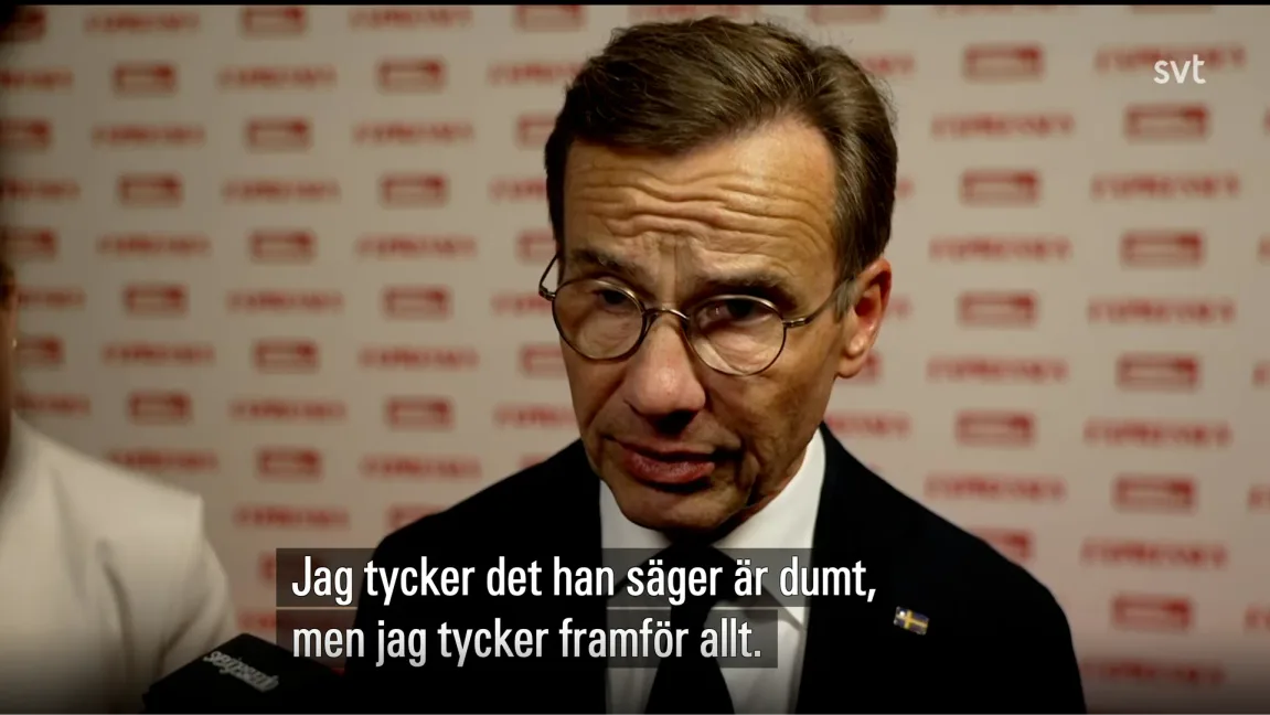 Kristersson om Jomshof: ”Han saboterar en viktig valrörelse”