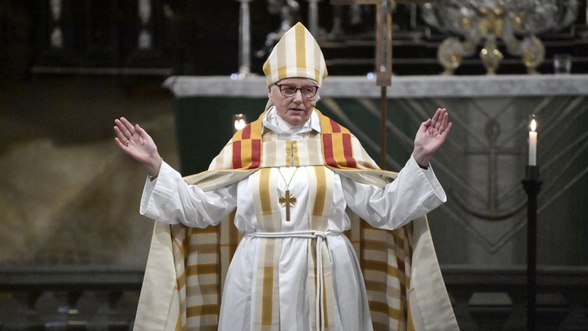 Ärkebiskopen förkunnade inte bara en bild av Kristus utan också en av sig själv. Foto: Jerker Ivarsson/TT