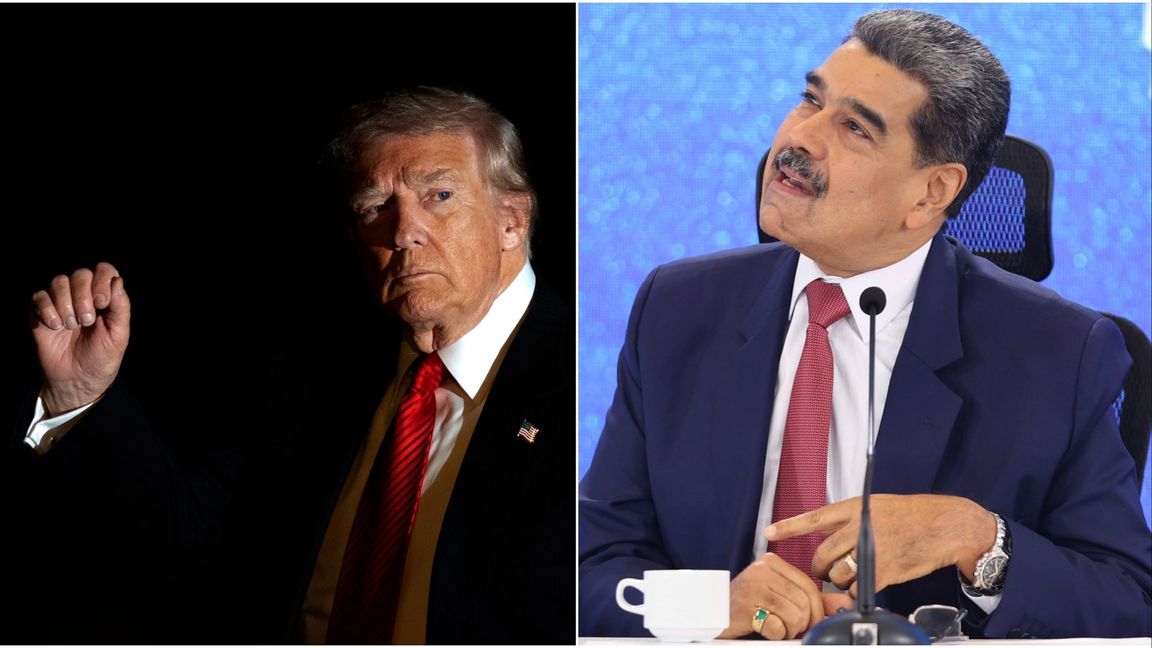 Donald Trump tror Nicolás Maduros dagar som president är räknade. Foto: Mark Schiefelbein/Jesus Vargas/AP/TT