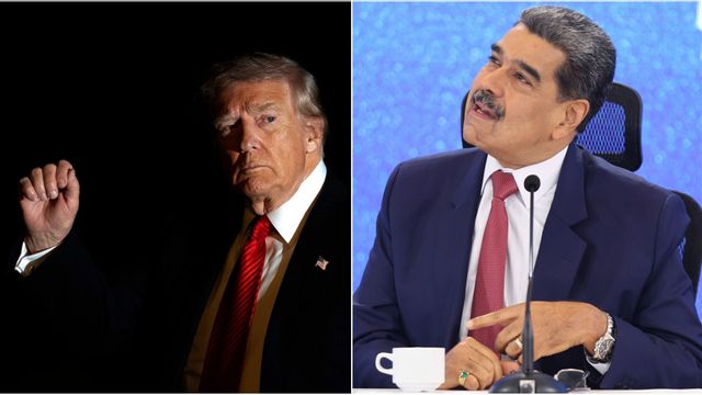 Donald Trump tror Nicolás Maduros dagar som president är räknade. Foto: Mark Schiefelbein/Jesus Vargas/AP/TT
