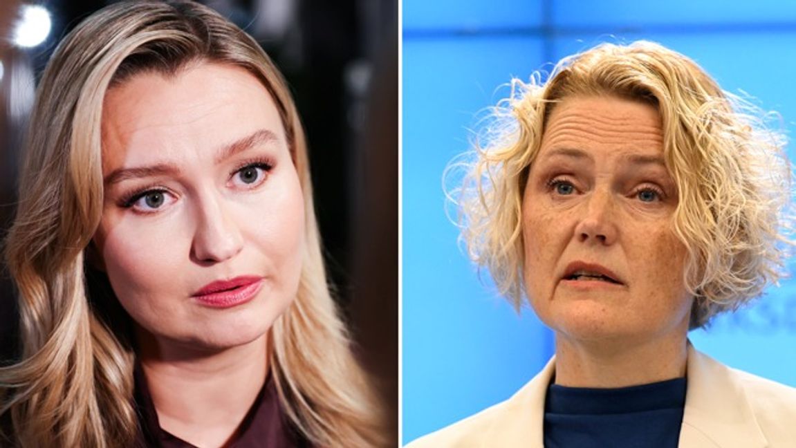 Ebba Busch och Anna-Karin Hatt. Foto: Caisa Rasmussen/Fredrik Sandberg/TT