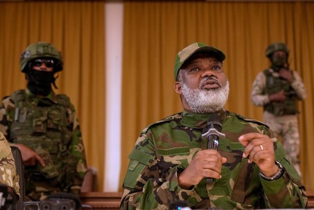 Rebelledaren Corneille Nangaa deltog bland annat på mötet. Bilden är från i slutet av januari. Brian Inganga/AP/TT