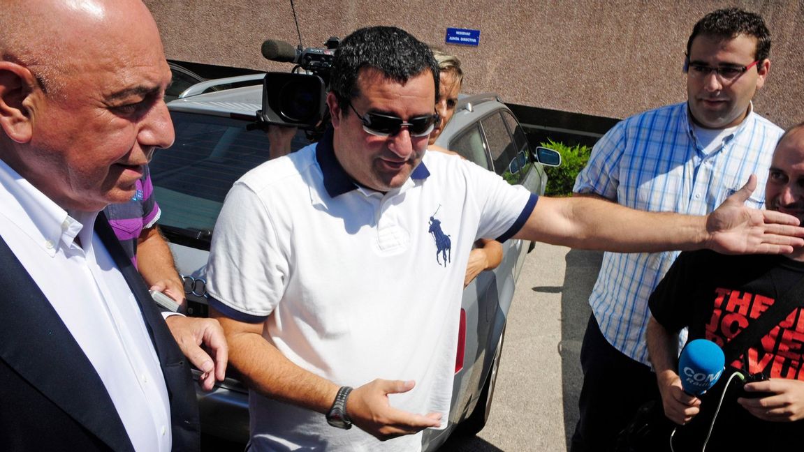 Zlatan Ibrahimovics agent Mino Raiola. Foto:Manu Fernandez/AP/TT