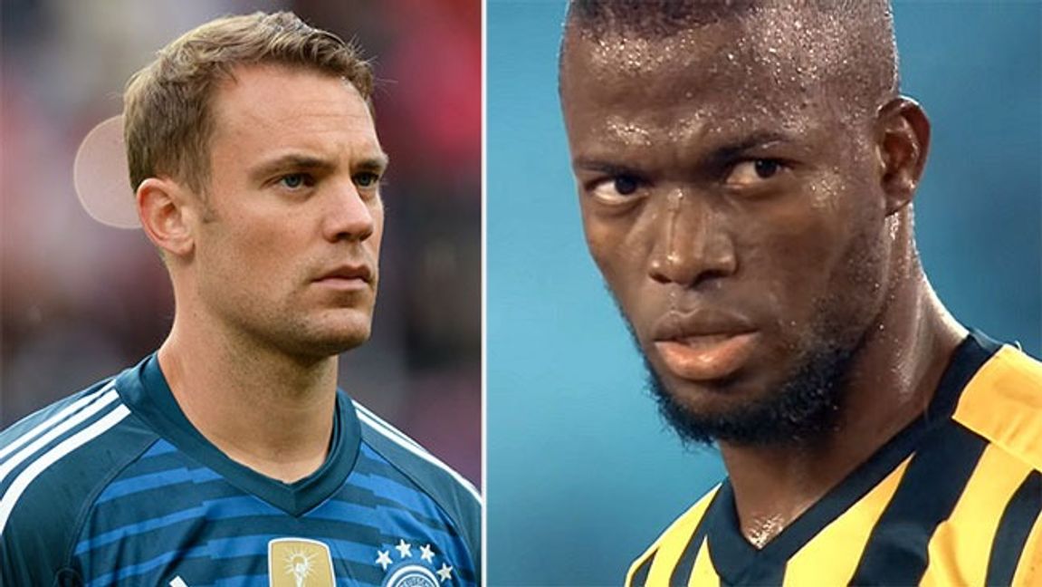 Manuel Neuer och Enner Valencia. Bild: Granada/CC BY-SA 4.0/beIN SPORTS Türkiye, CC BY 3.0