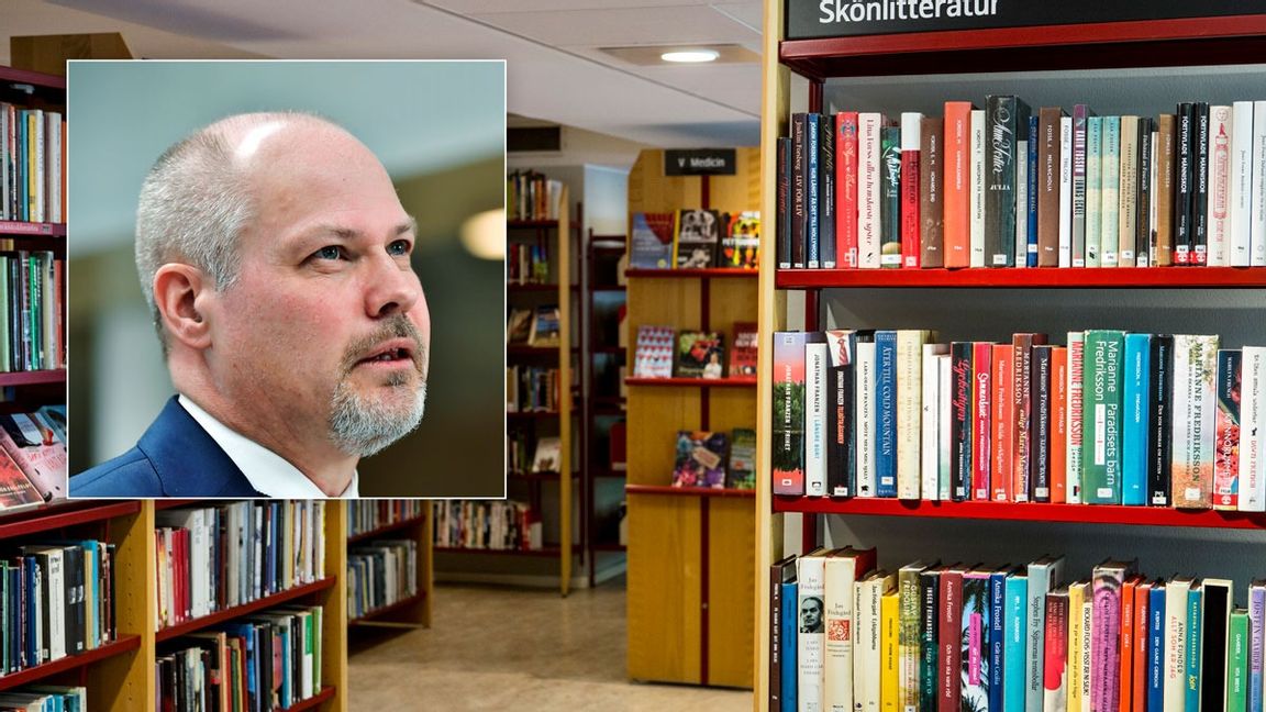 Justitie- och inrikesminister Morgan Johansson (S) presenterade ett förslag om tillträdesförbud på bibliotek och i badhallar. Foto: Christine Olsson/Jonas Ekströmer/TT