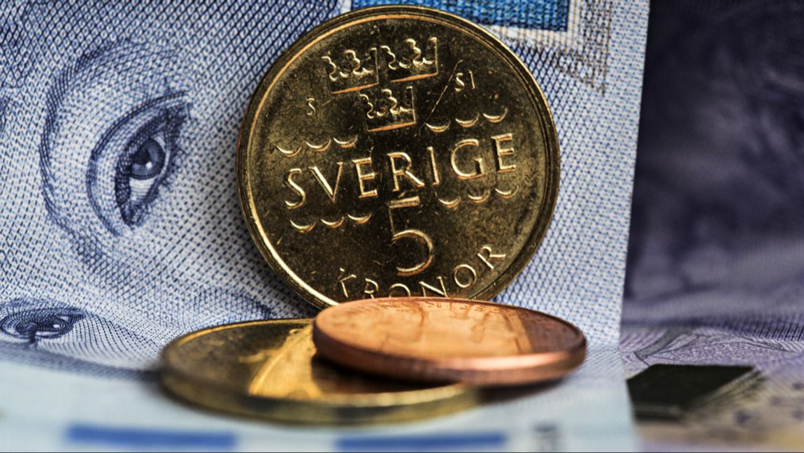 Svenska kronan behåller positionen som bästa valuta i G10-gruppen. Arkivbild.  Martina Holmberg / TT