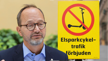 Inga fler elsparkcyklar på gångbanor i Sverige. Foto: Maja Suslin/Fredrik Sandberg/TT