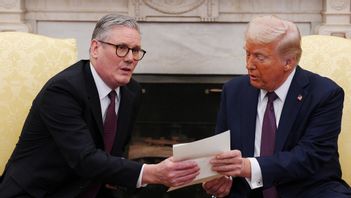 Storbritanniens premiärminister Keir Starmer träffade Donald Trump i Vita huset förra veckan. Foto: Carl Court/AP/TT