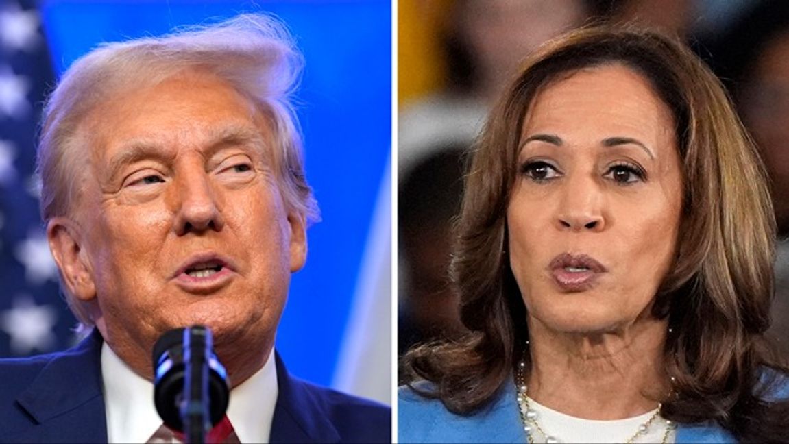 Donald Trump och Kamala Harris. Foto: AP