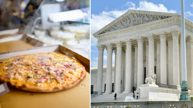 Flera amerikanska domare beskriver de oönskade pizzaleveranserna som försök att skrämma och hota. Foto: Oscar Olsson/Jonas Ekströmer/TT