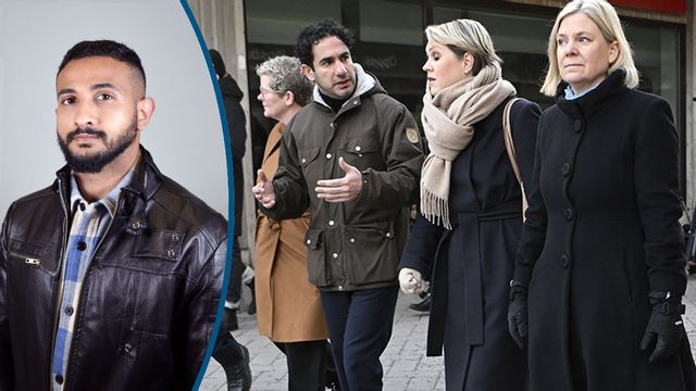 Luai Ahmed anser att ett riksdagsmannautbyte vore bra för Sverige. Foto: Timmy Augustsson, Jessica Gow/TT