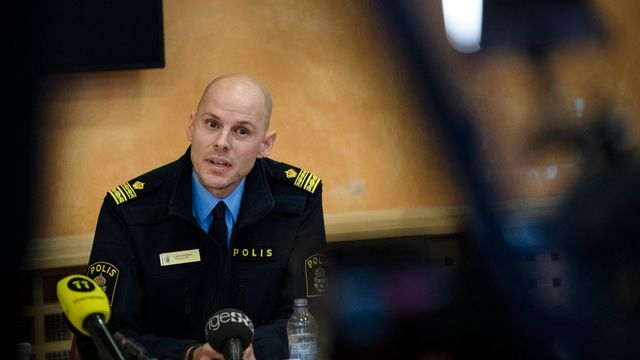  Lars Eckerdal, tf PO-chef Fyrbodal. Foto: Björn Larsson Rosvall/TT 