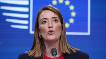 Europaparlamentets ordförande Roberta Metsola. Foto: Omar Havana/AP/TT