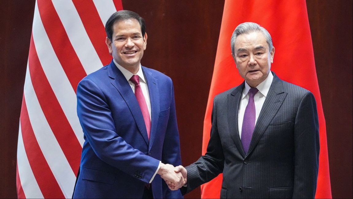 Utrikesministrarna Rubio och Yi träffades senast i februari i år. Foto: US State Deptm/Freddie Everett (Public domain)