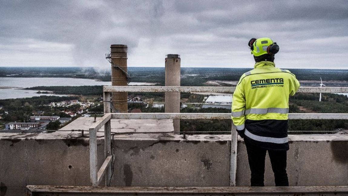 Cementas fabrik i Slite på Gotland. Foto: Magnus Hjalmarson Neideman/SvD/TT.