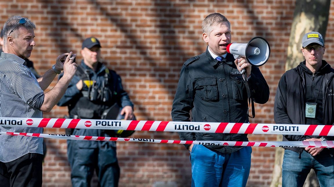 Rasmus Paludan får inte hålla en allmän sammankomst i Borås den 29 april. Foto: Martin Sylvest/TT