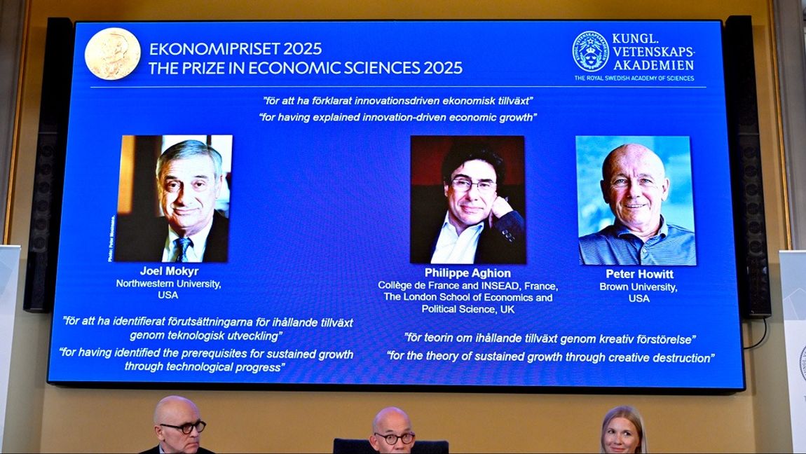 Nobelpriset är också en blinkning om en ny väg för den ekonomiska politiken. Foto: Anders Wiklund/TT