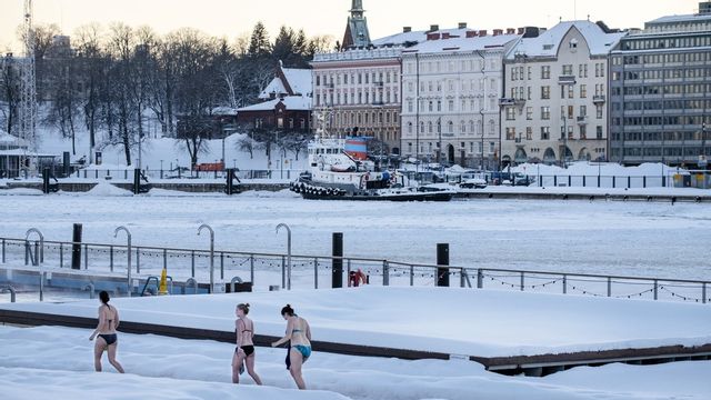 Vinterbad i Finland.
Foto: Joakim Ståhl/SvD/TT