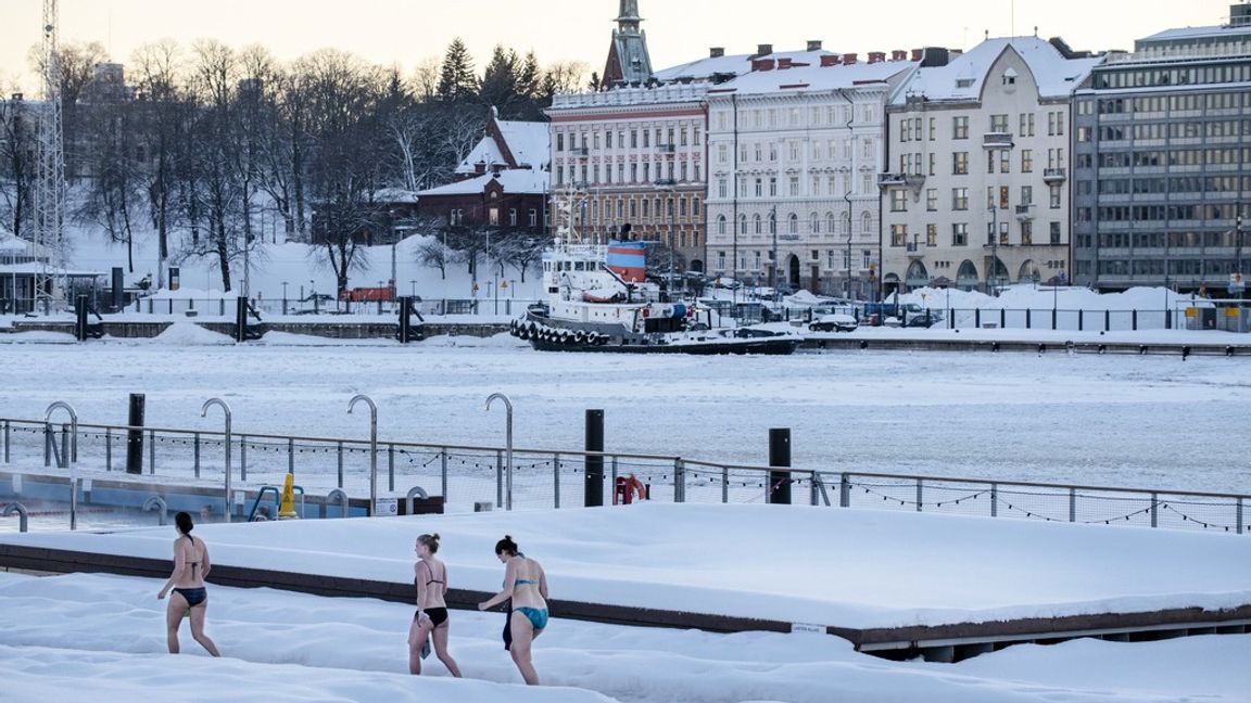 Vinterbad i Finland.
Foto: Joakim Ståhl/SvD/TT