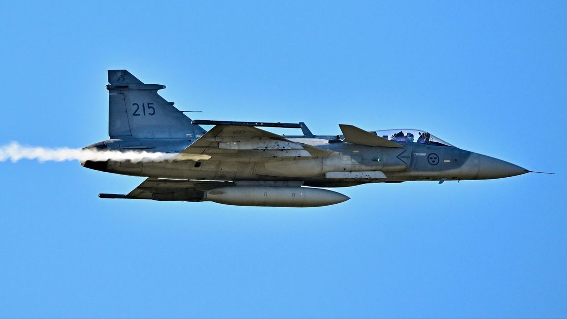 Jas 39 Gripen ska försvara Island och Grönland. Foto: Jonas Ekströmer/TT