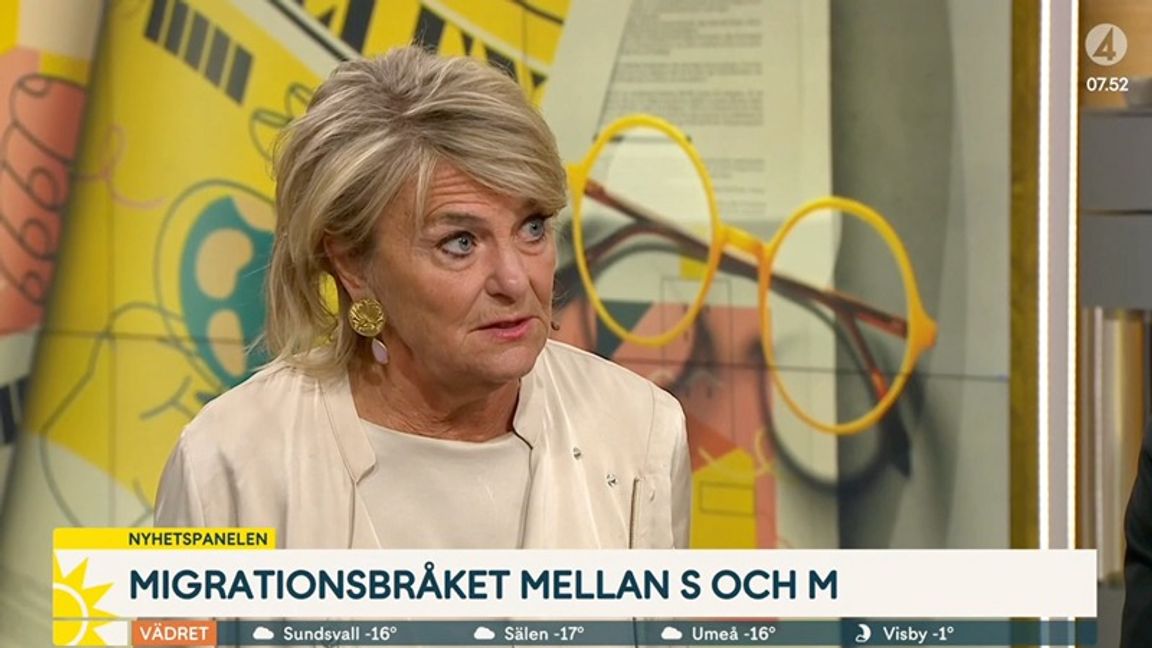 Vill inte svara på fråga om SVT:s migrationsbevakning. Foto: TV4