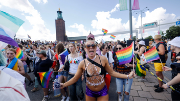 En viss avsaknad av hijaber på Pride. Foto: Pär Bäckström/TT