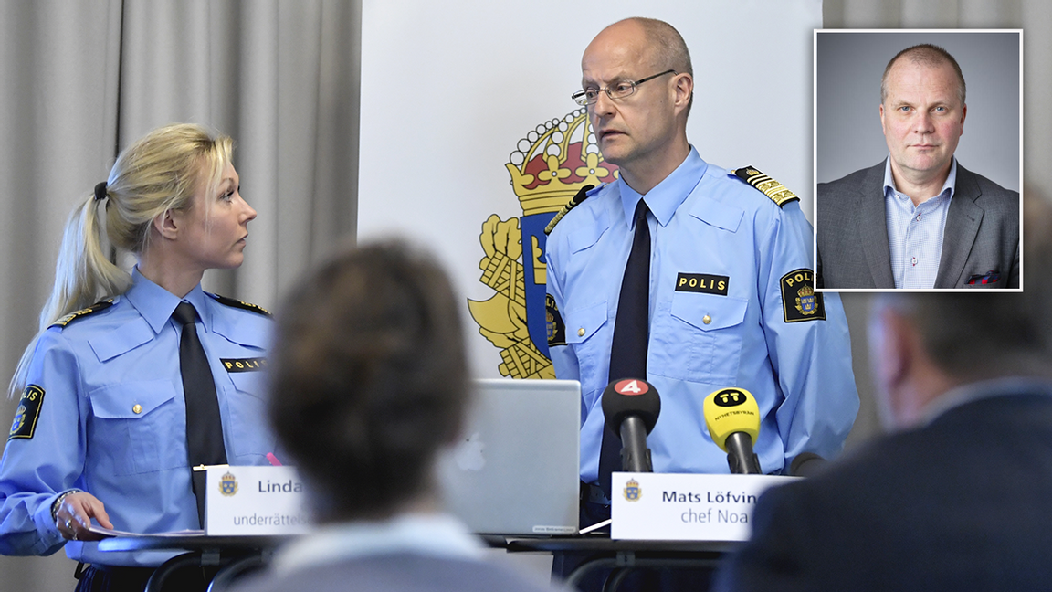 Linda Staaf och Mats Löfving på en pressträff. Vice överåklagare Bengt Åsbäck vid Särskilda åklagarkammaren (infälld). Foto: Foto: Janerik Henriksson/TT och Thomas Carlgren