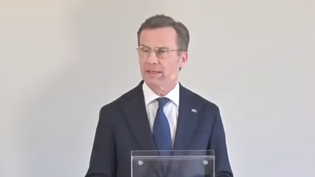 Statsminister Ulf Kristersson (M). Foto: YouTube