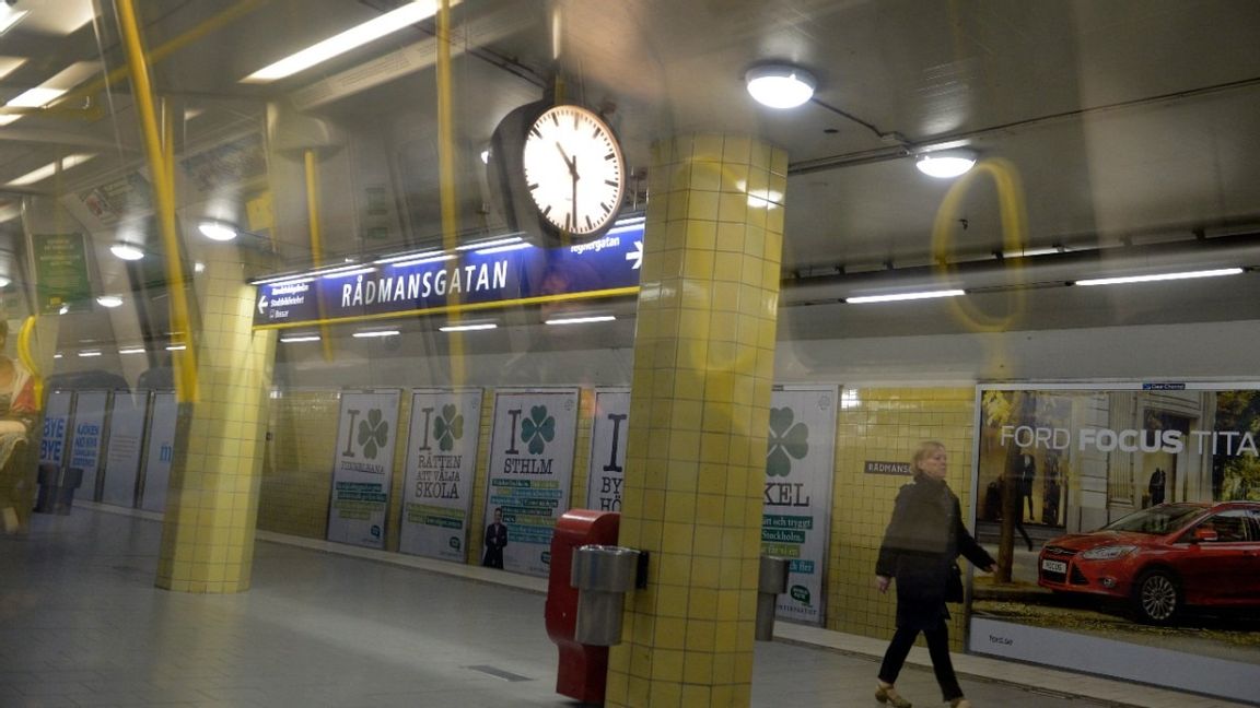 Man död efter ingripande vid Rådmansgatans tunnelabanestation. Två ordningsvakter släppta på fri fot, misstankarna kvarstår dock. Arikvbild. Foto: Janerik Henriksson//TT