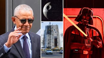 Det nya Obama-centret (nedre mitten) är inte tänkt att föra tankarna till Dödsstjärnan (övre mitten) och Darth Vader. I alla fall om man får tro en chef Obama Foundation. Foto: Lise Åserud/NTB/Evan Agostini/AP/TT/Fair Use/Wikimedia Commons (CC0)