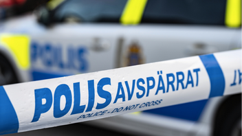 Polis sköt man i benet. Foto: Johan Nilsson/TT