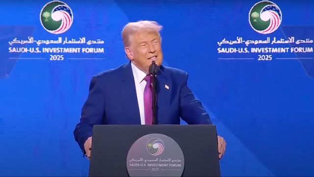 Donald Trump lade fram sin utrikespolitiska doktrin i Riyadh. Foto: Vita Huset