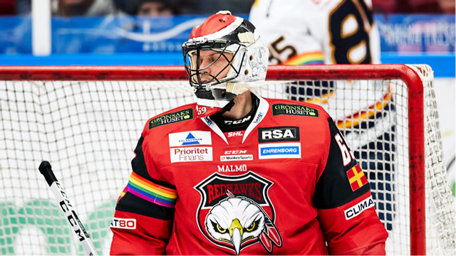 Oscar Alsenfeldt då han var målvakt i Malmö. Foto: Anders Bjurö/TT