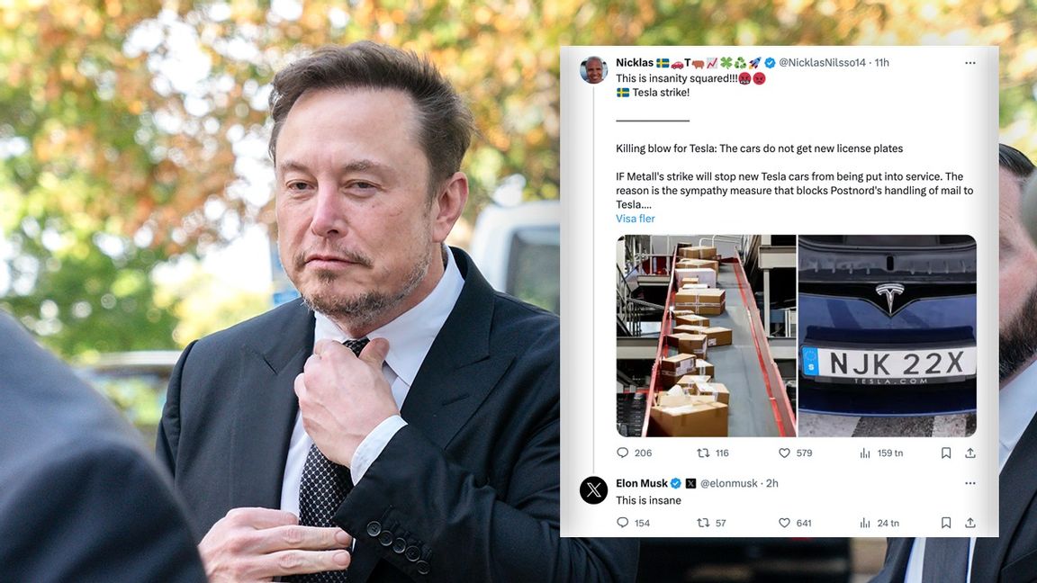 Teslas grundare Elon Musk. Arkivbild/Fotomontage. Foto: Jaqcuelyn Martyn/AP/X