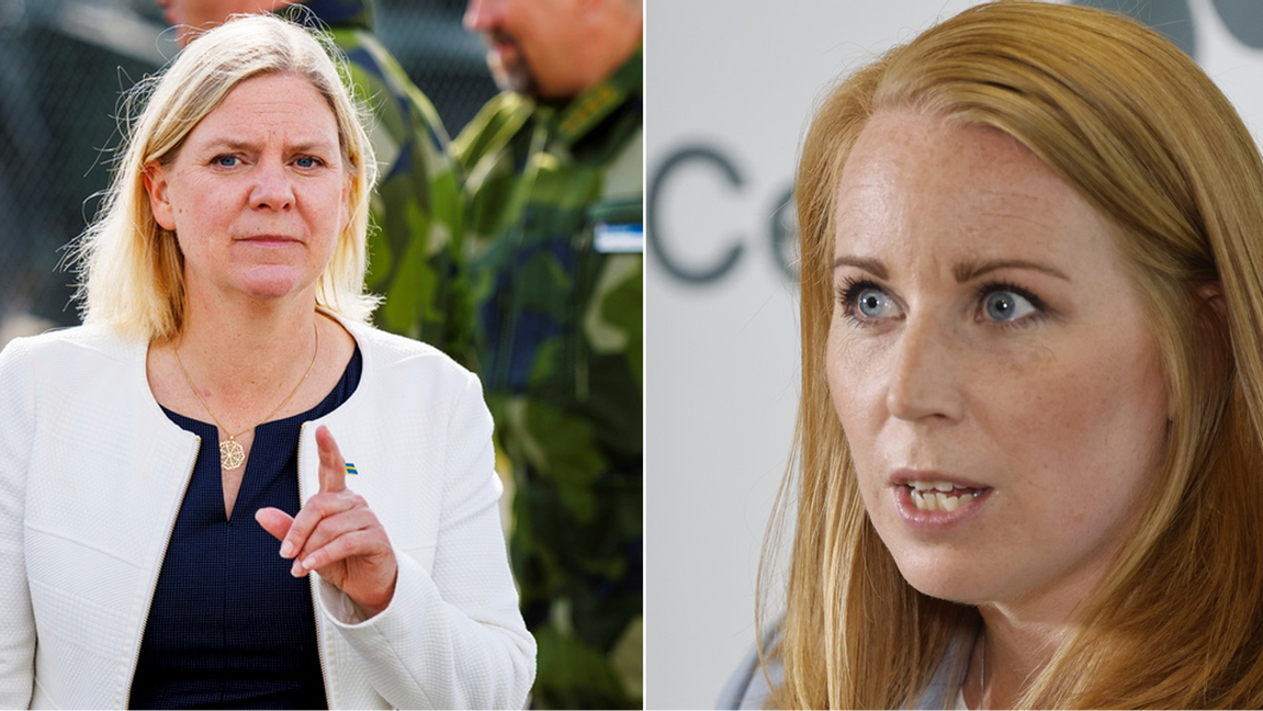 Annie Lööf ställer krav på Socialdemokraterna. Foto: Christine Olsson/Mats Engfors/TT