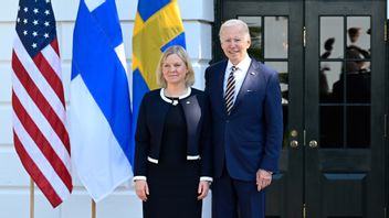 Statsminister Magdalena Andersson och USA:s president Joe Biden under dagens pressträff vid Vita Huset. Foto: Pontus Lundahl/TT