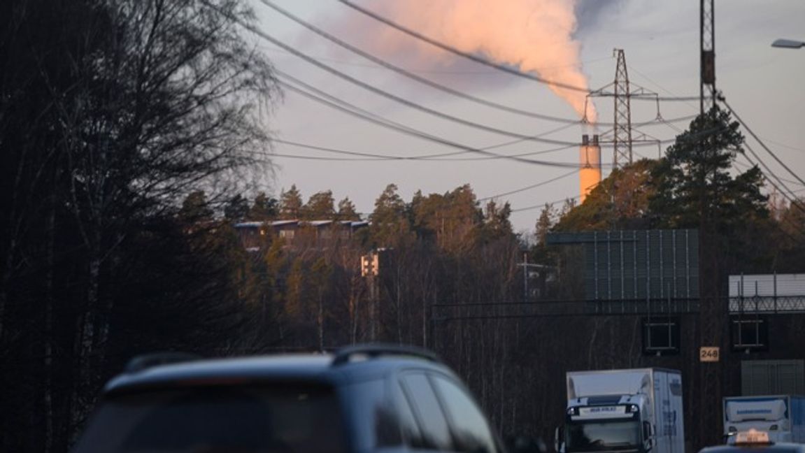 Sveriges utsläpp av växthusgaser ökade med 7 procent under 2024 jämfört med året innan.  Foto: Henrik Montgomery/TT