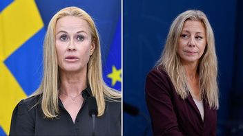 Katja Nyberg och Linda Lindberg. Bild: Lars Schröder/TT/Nicklas Thegerström/TT