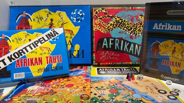 Brädspelet Afrikas stjärna från 1951 har länge varit ett populärt sällskapsspel i Norden. Nu kan det försvinna från Åbos förskolor efter kritik om kolonial världsbild. Foto: Piquito, CC BY-SA 4.0, via Wikimedia Commons.