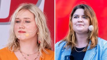 T.v. Emelie Rossheim, CUF, och t.h. My Kårlycke, Ung vänster. Foto: Bene Riobó, CC BY-SA 4.0.