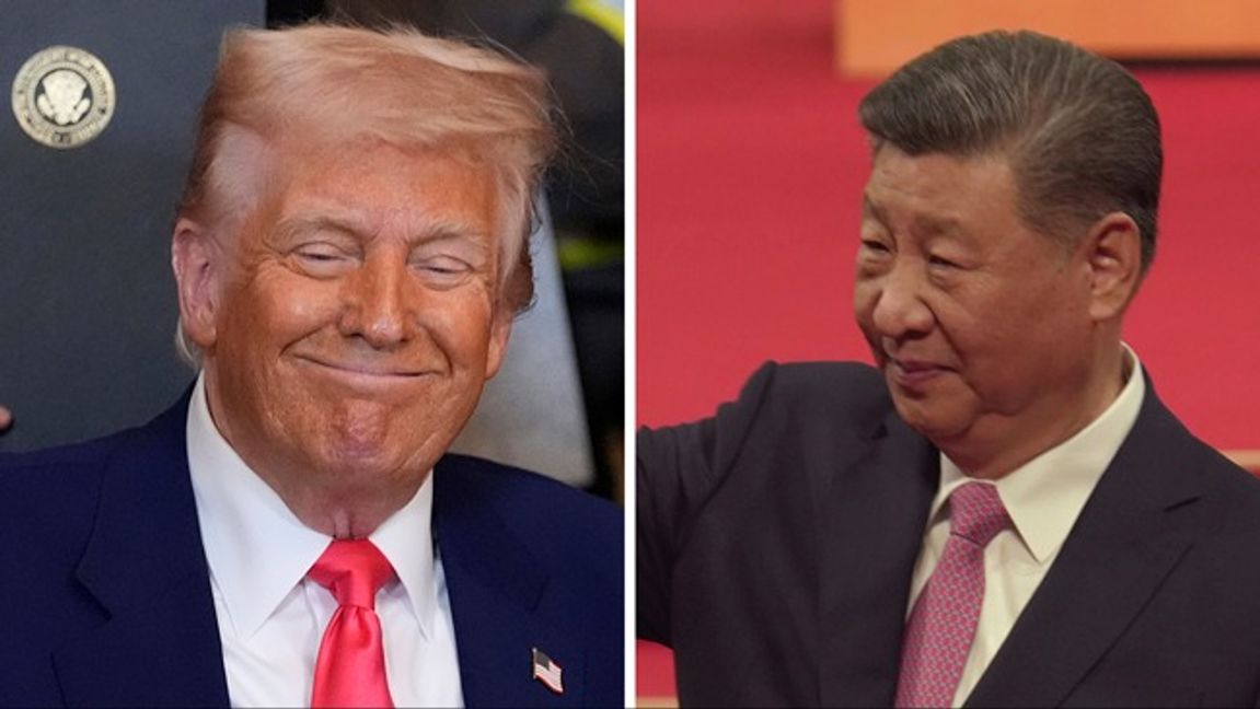Donald Trump och USA sänker tullarna för alla utom Kina och president Xi Jinping. Foto: AP