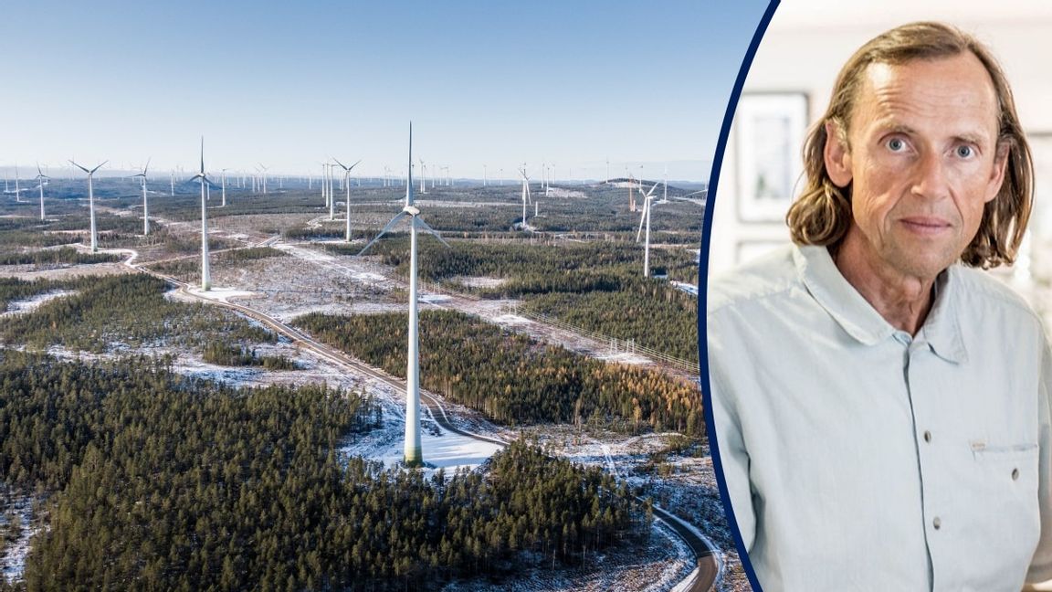 Markbygden utanför Piteå är Europas största vindkraftspark på land. Klimatvänligt men knappast vänligt mot naturen. Foto: Magnus Hjalmarson Neideman /SvD/TT