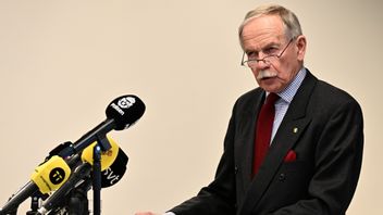 Utredaren Runar Viksten höll pressträff om sin utredning om turerna kring Linda Staaf och polischef Mats Löfving. Foto: Jonas Ekströmer/TT 