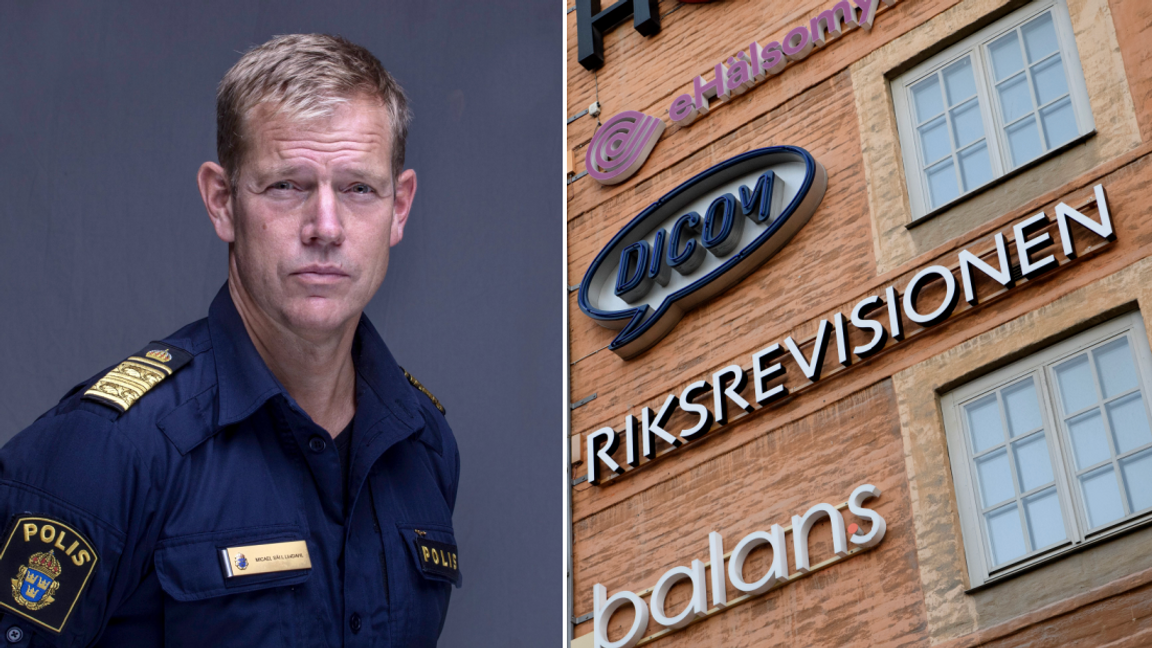 Micael Säll-Lindahl, chef för polisregion Nord och talesperson för Polismyndigheten, avvisar Riksrevisionens kritik mot polisreformen. Foto: Polisen/Jessica Gow/TT