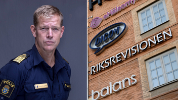 Micael Säll-Lindahl, chef för polisregion Nord och talesperson för Polismyndigheten, avvisar Riksrevisionens kritik mot polisreformen. Foto: Polisen/Jessica Gow/TT