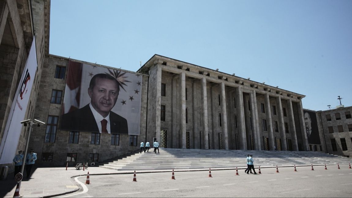 Explosionen inträffade nära parlamentsbyggnaden i Ankara. Arkivbild. Foto: Burhan Ozbilici/AP/TT